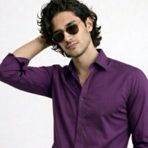 Purple Premium Shine Formal Shirt