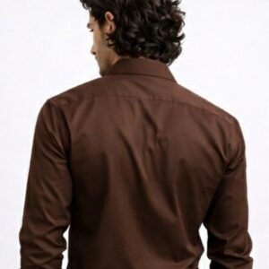 Premium Shine Formal Shirt Brown