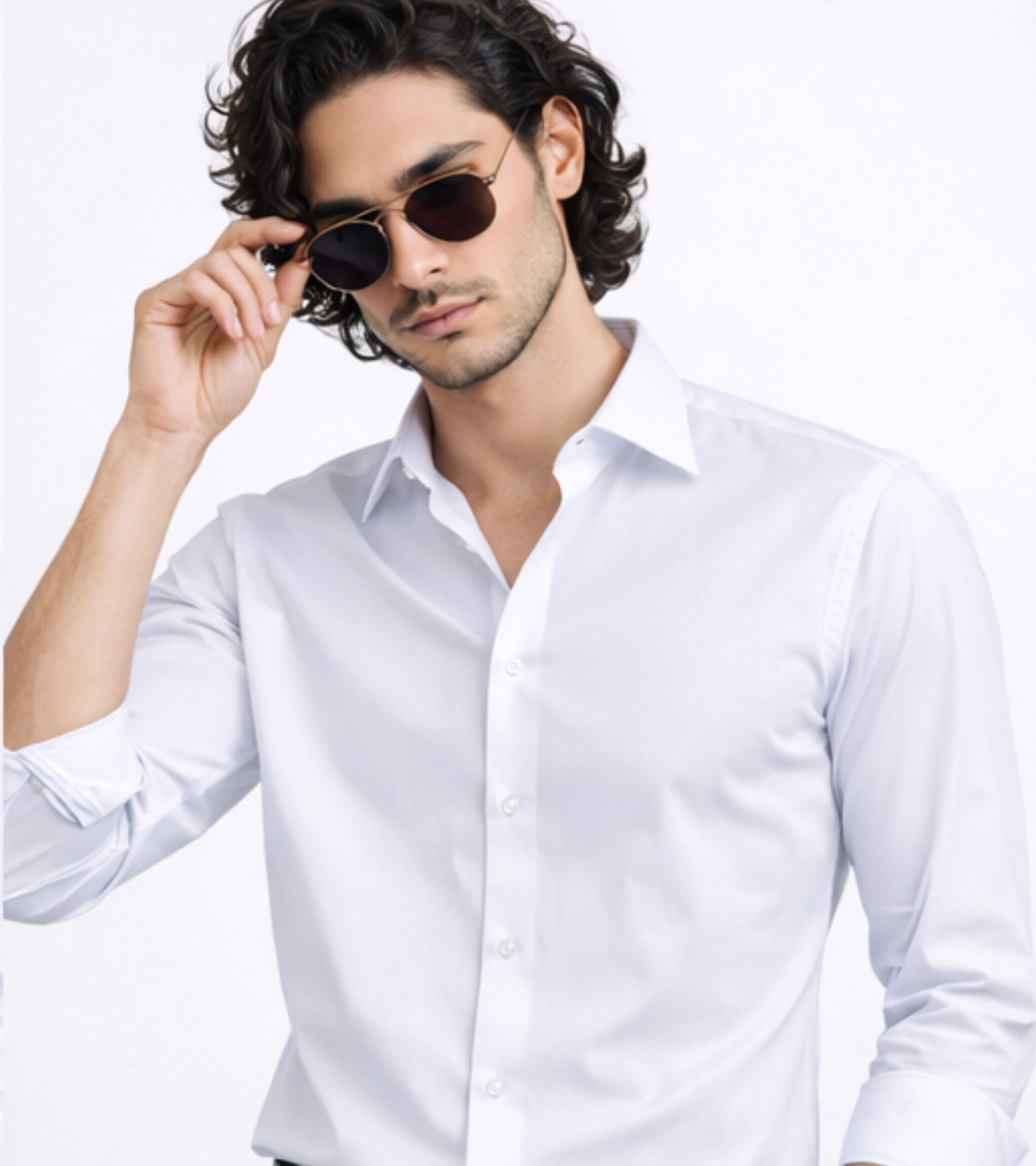White Premium Shine Formal Shirt