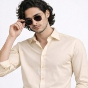 Beige Premium Shine Formal Shirt