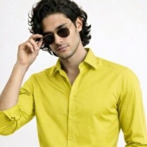 Premium Lime Yellow Formal Shirt