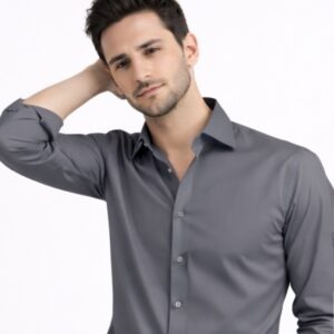 Grey Premium Shine Formal Shirt