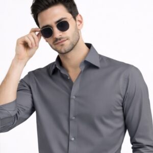 Grey Premium Shine Formal Shirt