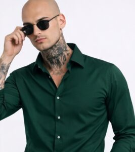 Emerald Green Premium Shine Shirt