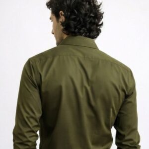 Olive Green Premium Formal Shirt